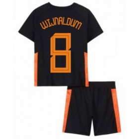 Divisa di Calcio Paesi Bassi Georginio Wijnaldum 8 Bambino Trasferta Euro 2020